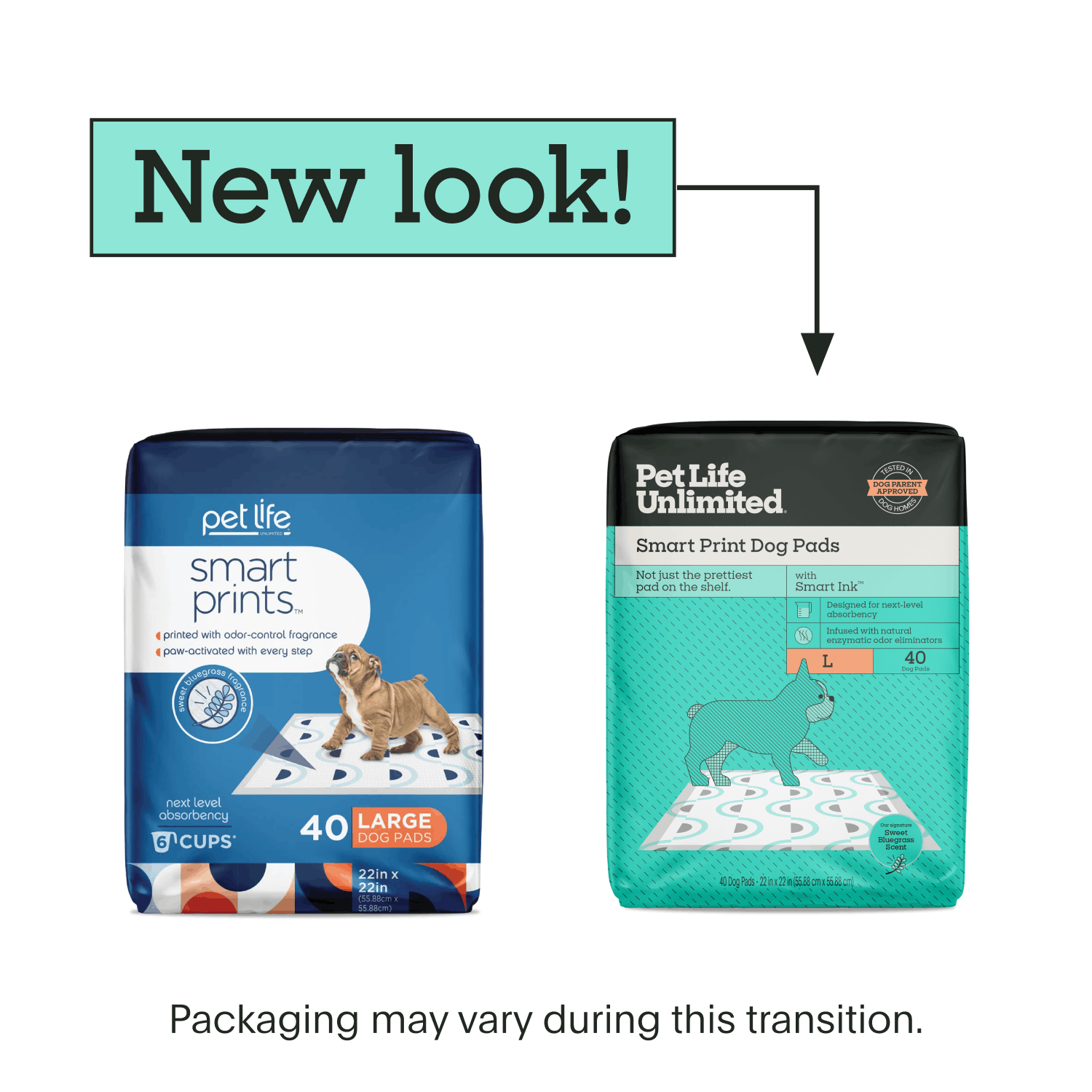 Smart Print Dog Pads, Large