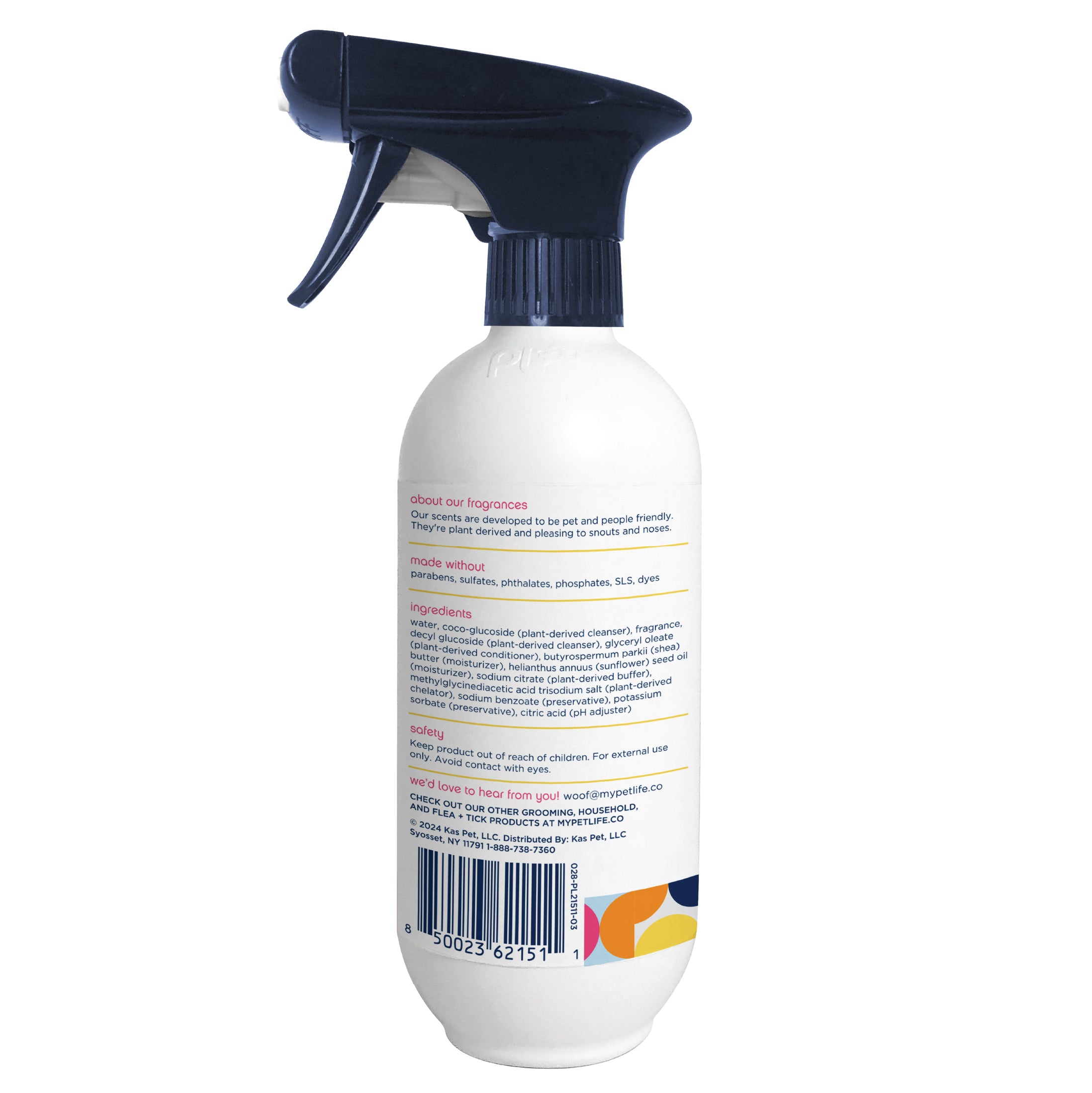 Champú y acondicionador para perros con spray bidireccional