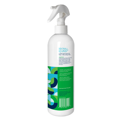 Spray de tratamiento casero contra pulgas y garrapatas