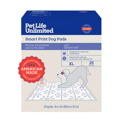 Smart Print Dog Pads, XL, America 250