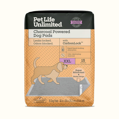 Charcoal Powered Dog Pads, XXL