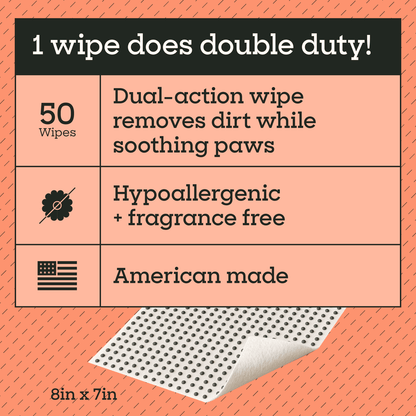Two-sided Paw Wipes