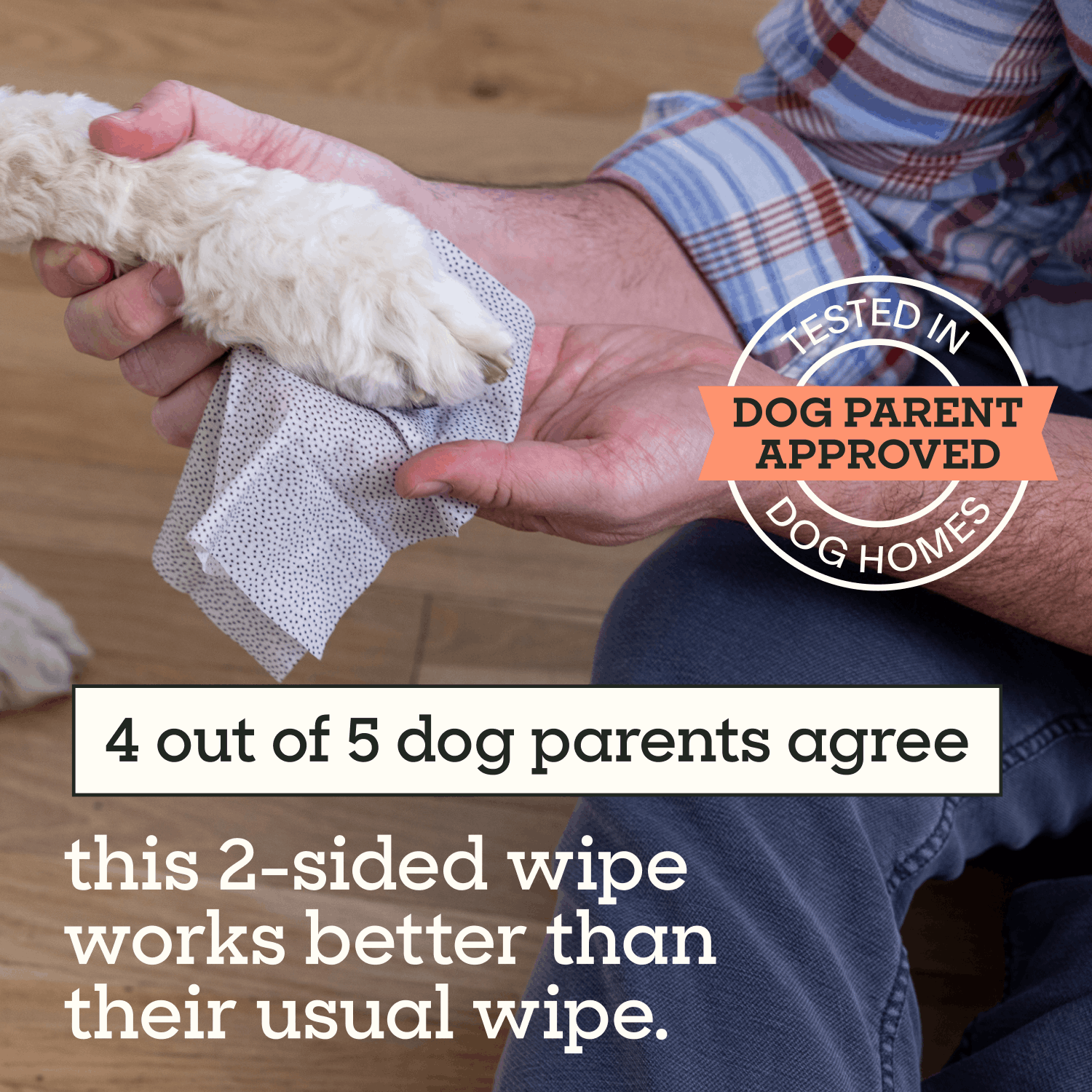 Two-sided Paw Wipes