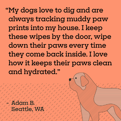 Two-sided Paw Wipes