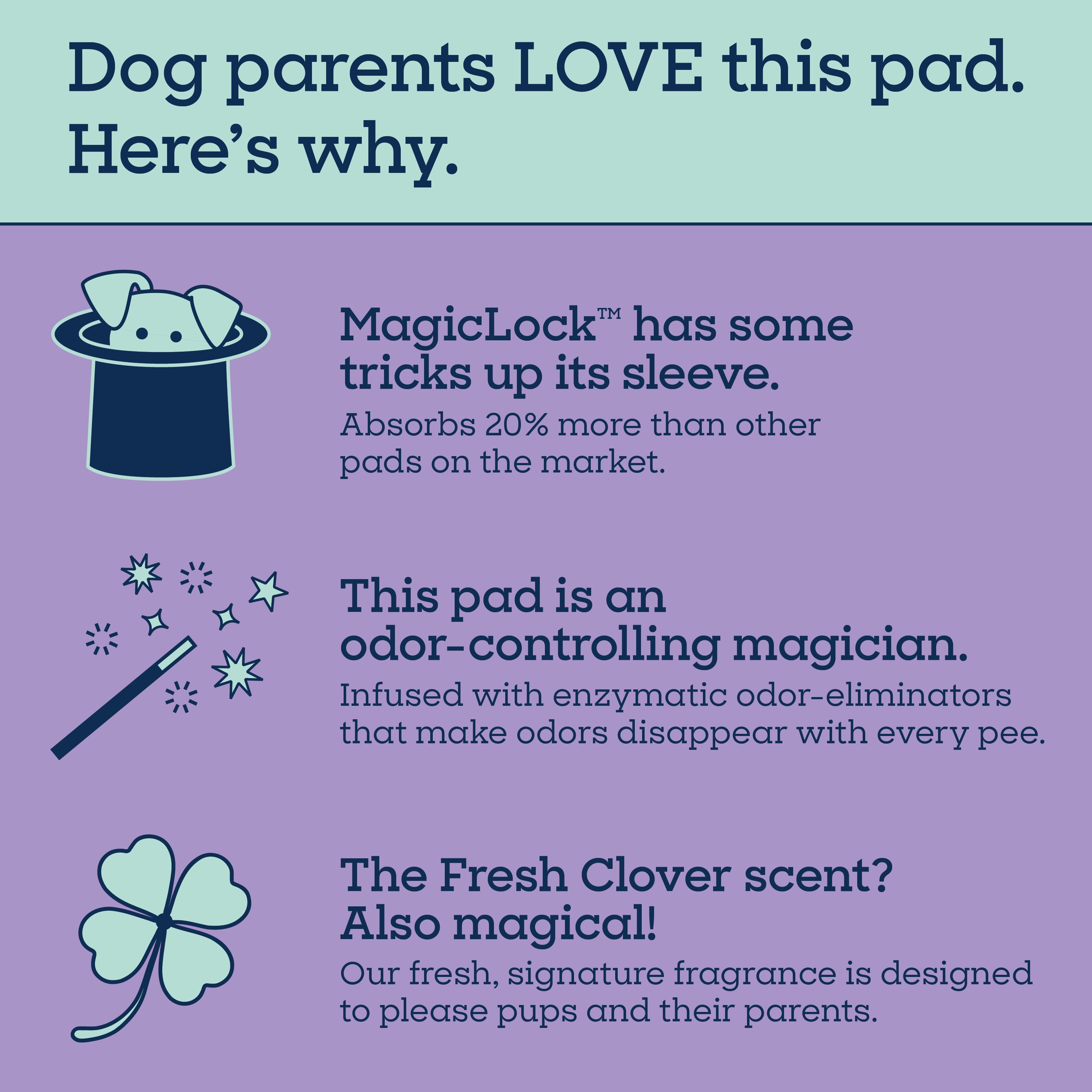 Almohadillas para perros Overnight Smart Prints