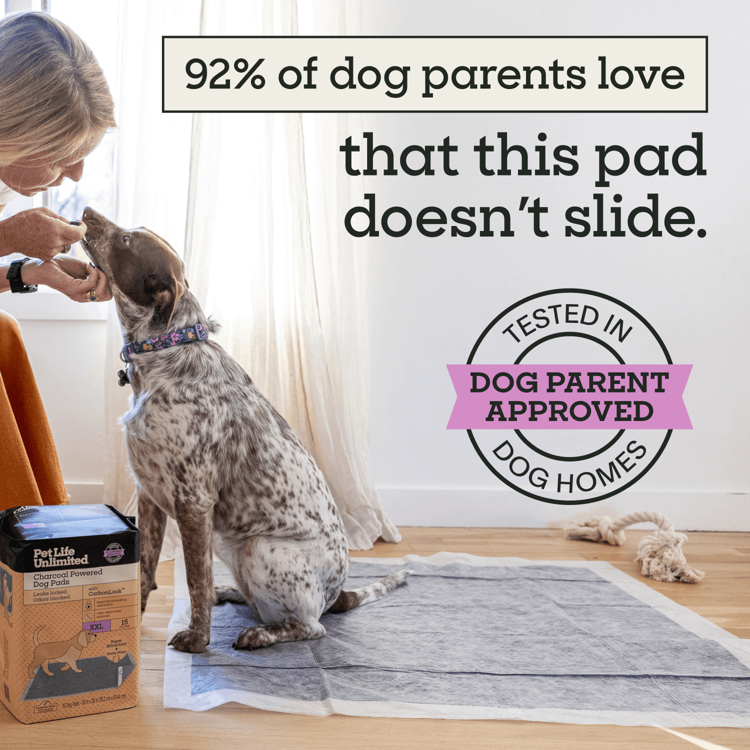 Charcoal Powered Dog Pads, XXL