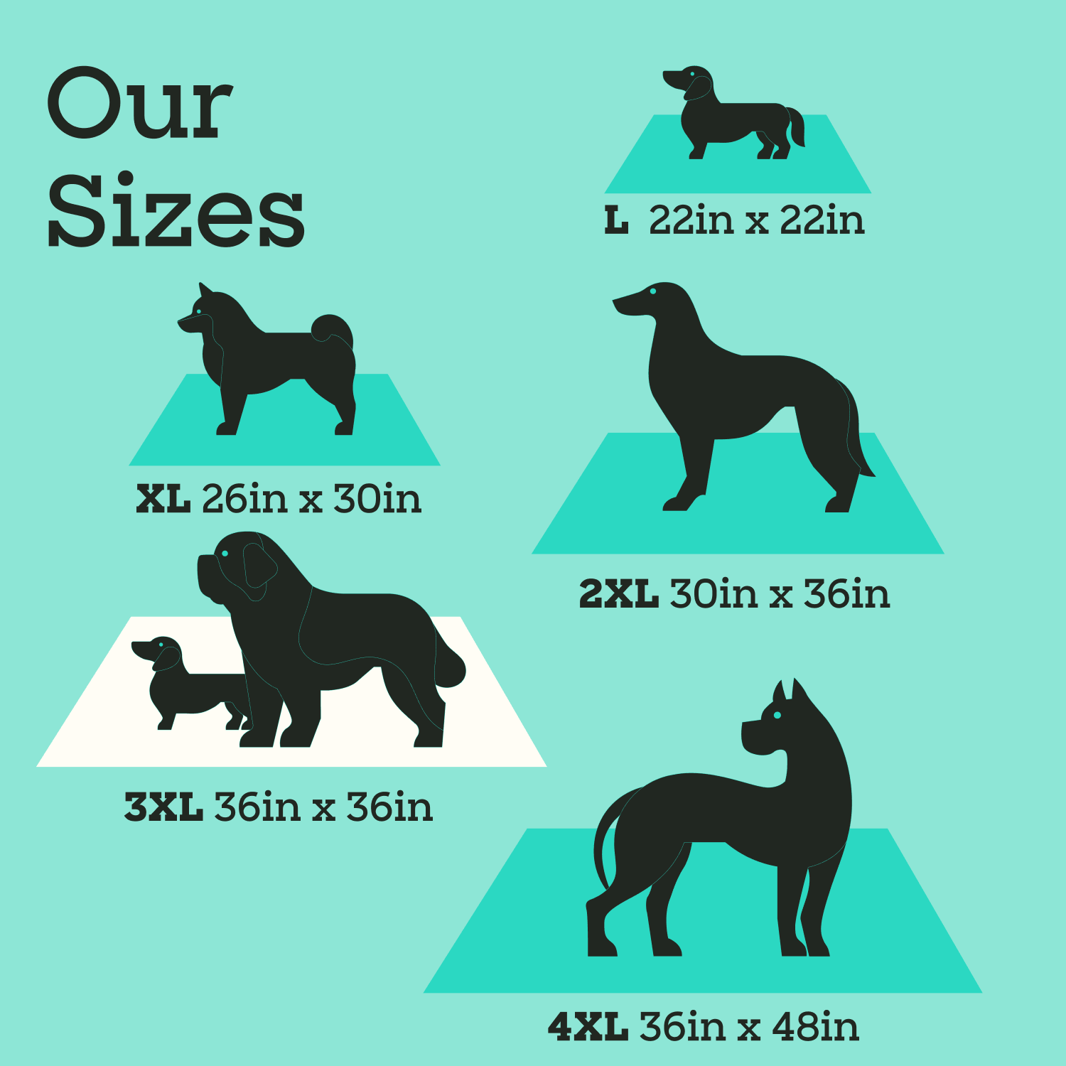 Smart Print Dog Pads, 3XL