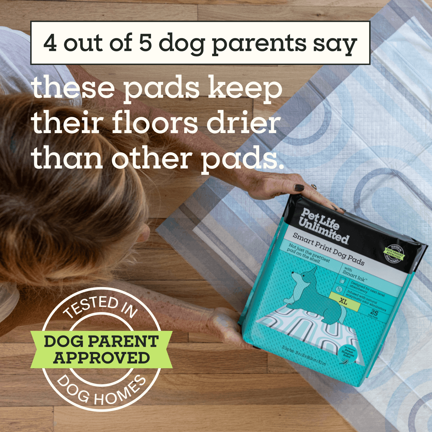 Smart Print Dog Pads, XL
