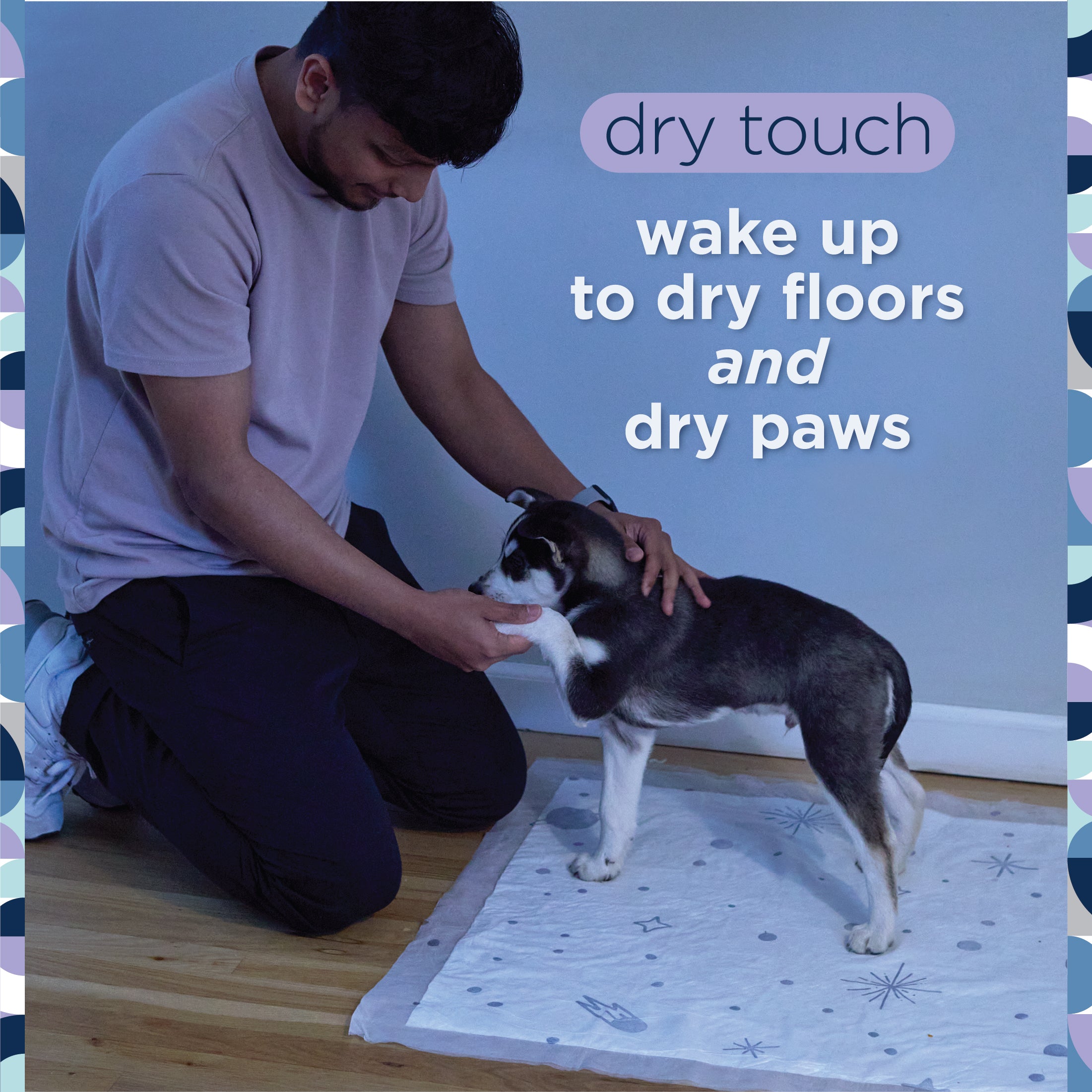 Almohadillas para perros Overnight Smart Prints